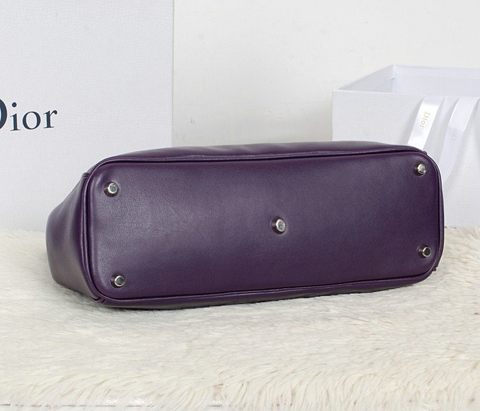 small Christian Dior diorissimo calfskin leather bag 0902 purple